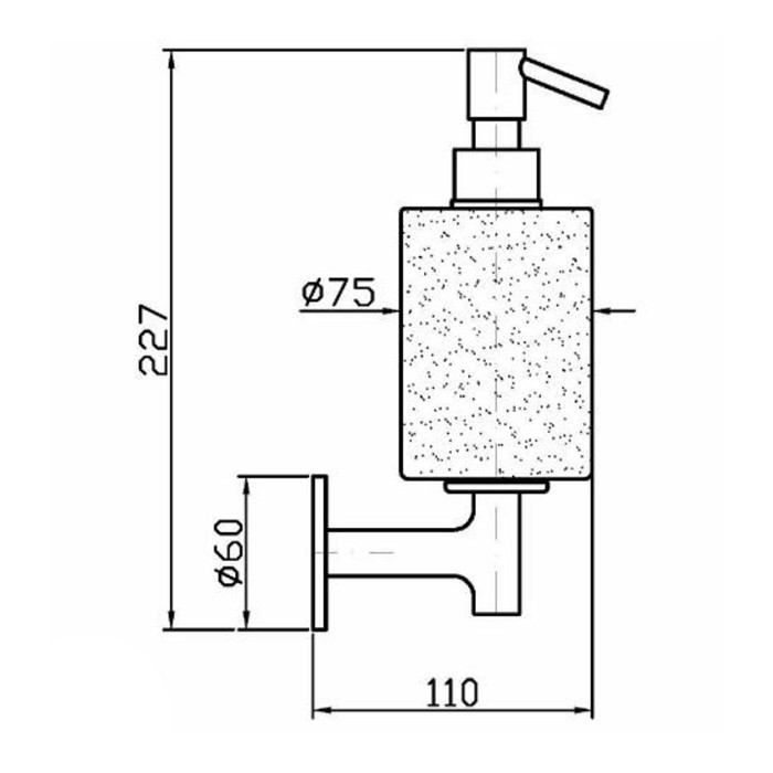 Zucchetti дозатор для мыла, подвесной, pan, хром/белый арт. zac615