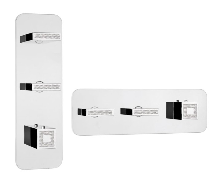 Bossini термостатический смеситель для душа с высокой пропускной способностью, rectangular, хром арт. z033204.030