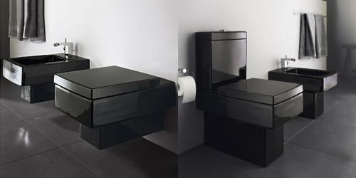 Duravit подвесной унитаз 55 см, vero, 2217090864 цвет: черный глянцевый