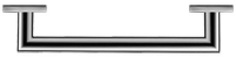 Duravit поручень, karree, 0099631000 цвет: хром