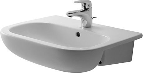 Duravit раковина встраиваемая до половины 55х44 см, d-code, 0339550000 цвет: белый