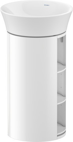 Duravit тумба напольная 750 мм х 410 мм, white tulip, wt423908585 цвет: белый глянцевый