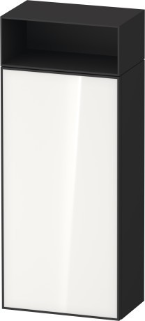 Duravit средний шкаф петли слева 240 мм х 400 мм х 961 мм, zencha, ze1351l64800000 цвет: белое стекло/графит суперматовый