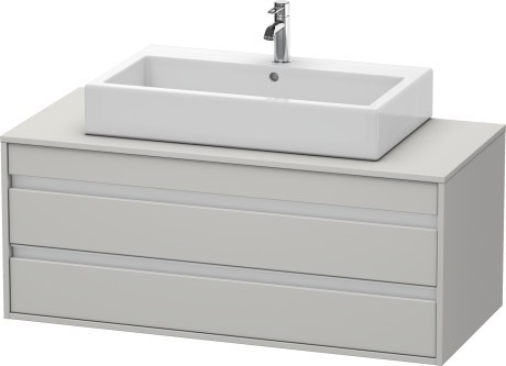 Duravit тумба подвесная под раковину с двумя выдвижными ящиками, ketho, kt665600707 цвет: бетонно-серый матовый