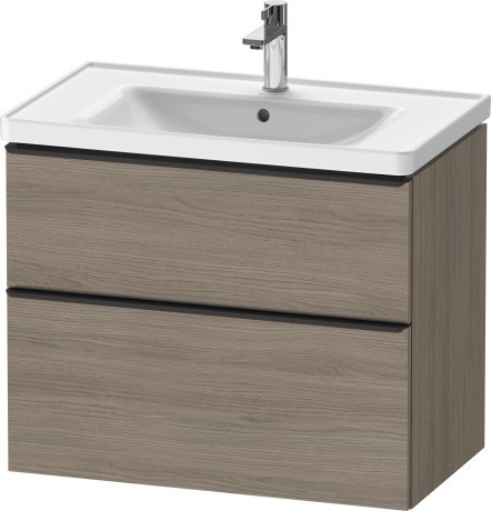 Duravit тумба подвесная под раковину 784 мм х 452 мм, d-neo, de435503535 цвет: дуб терра