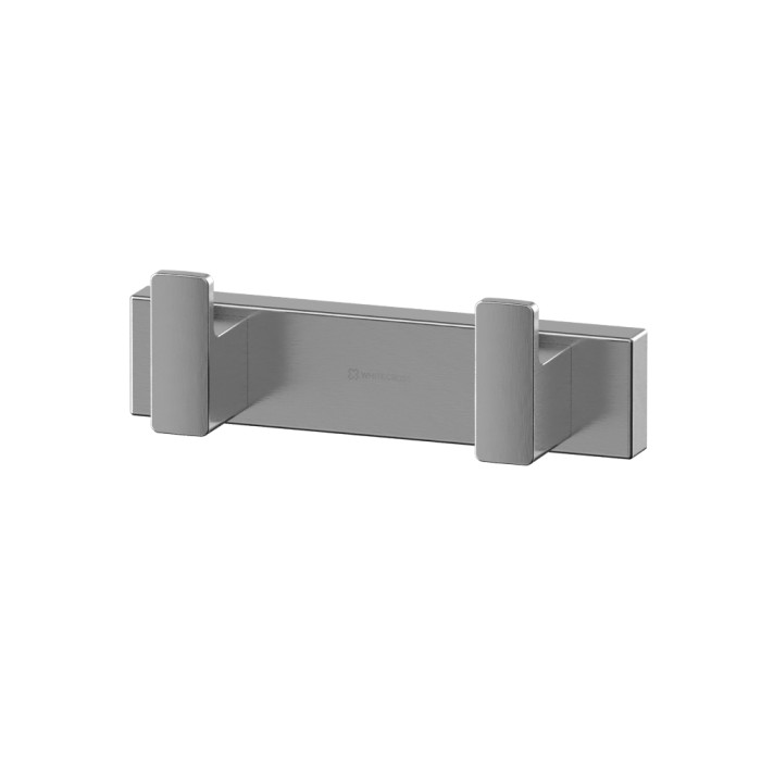 Крючок, для полотенец, двойной, Whitecross Cubo nickel brushed, брашированный никель арт. CU2412NIB