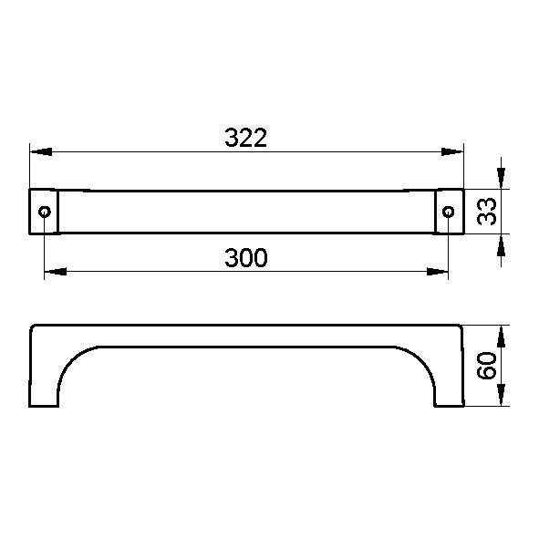 Keuco поручень, edition 11, арт. 11107 010000