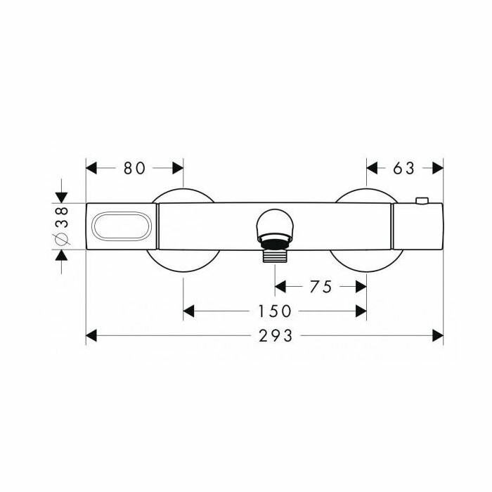 AXOR термостат для ванны, Citterio M, хром арт. 34435000