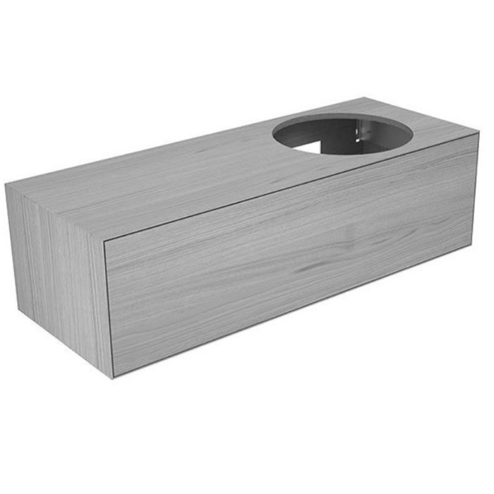 Keuco тумба под умывальник, 1400х400х535 мм отверстие справа 1 ящик фасад и, edition lignatur, арт. 33372 800221