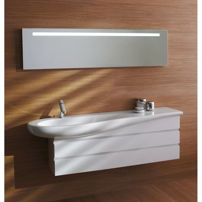 LAUFEN раковина-столешница 120x50 полочка справа, IL BAGNO ALESSI ONE - 8.1497.3.400.104.1