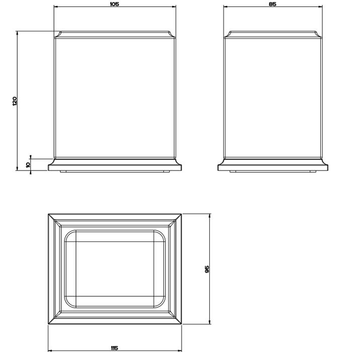 Gessi Стакан для зубных щеток настольный, Eleganza, 46431#031 цвет: хром/белый
