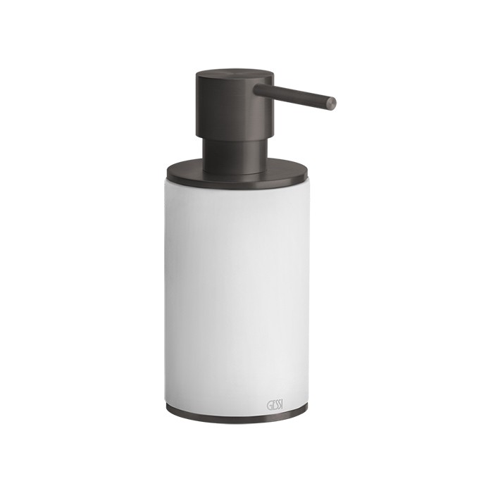 Gessi Дозатор для жидкого мыла настольный, 316, 54737#707 цвет: белый/brushed black metal pvd