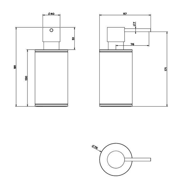 Gessi Дозатор для жидкого мыла настольный, 316, 54737#707 цвет: белый/brushed black metal pvd