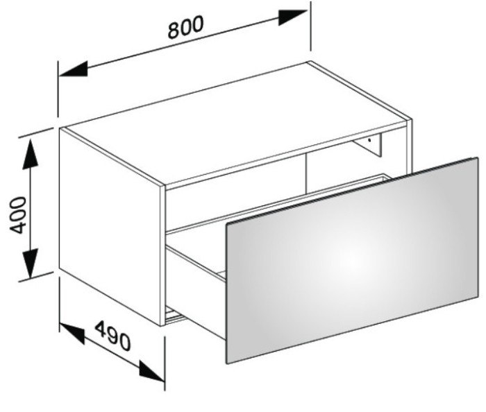 Keuco боковая тумба, plan, кашемир арт. 32926 180000