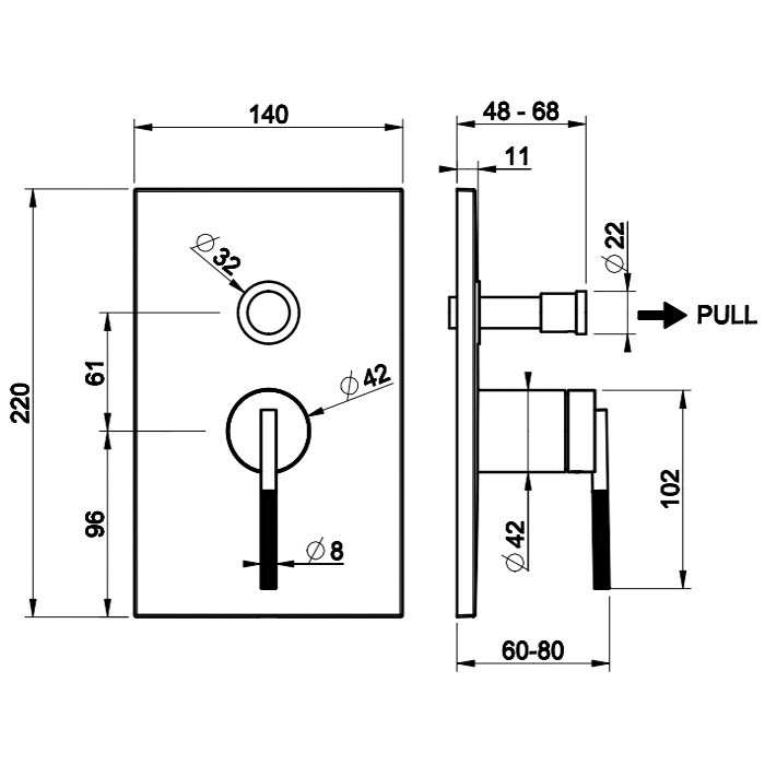 Gessi Встраиваемый однорычажный смеситель на 2 выхода с перекл., Ingranaggio, 63577#031 цвет: хром