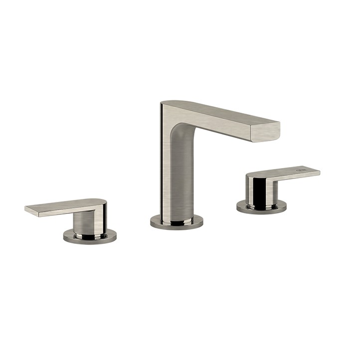 Gessi Смеситель для раковины, на 3 отв, донный клапан, Emporio Via manzoni, 38612#149 цвет: finox brushed nickel