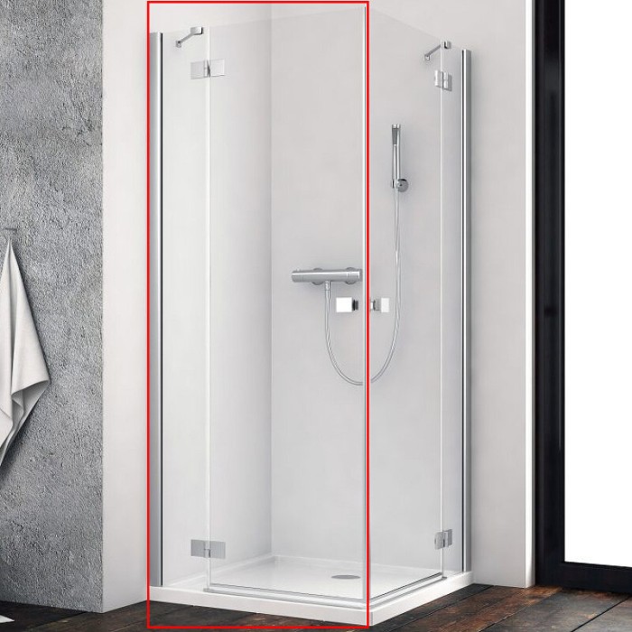 Radaway душевая дверь kdd 90 l профиль хром стекло прозрачное, Essenza New - 385060-01-01L