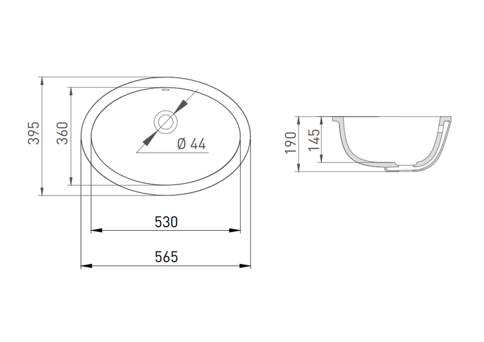 Salini раковина 56,5x39,4, marea, 1101109mrf цвет: матовый белый