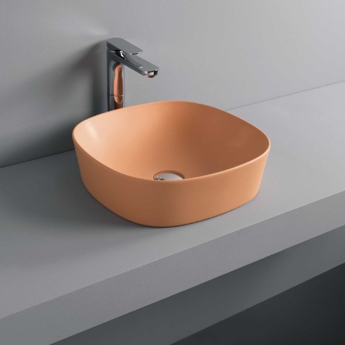 ArtCeram раковина (накладная), ghl001 13 00 ghost цвет: оранжевый