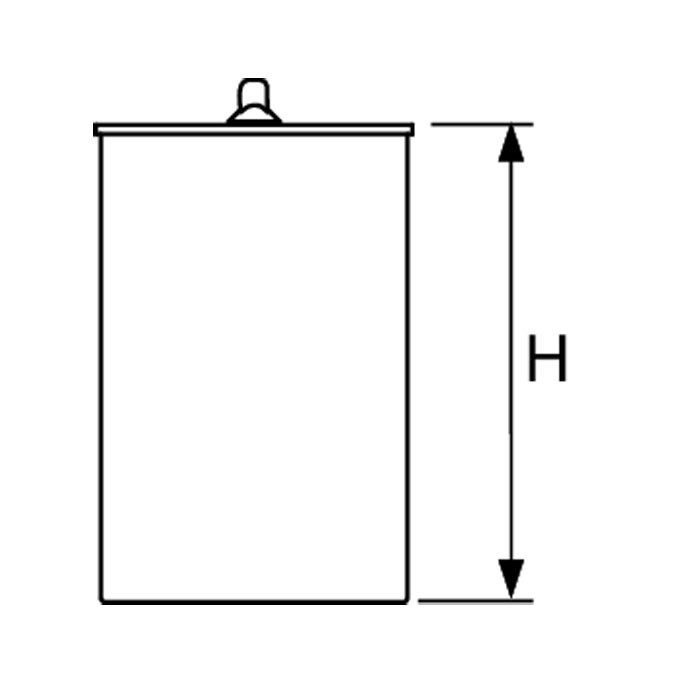 TECE погружной стакан 45 мм с мембраной для сифона 650000, - 660016