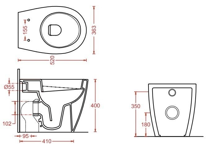 ArtCeram унитаз напольный, stv002 01 00 step цвет: белый глянцевый