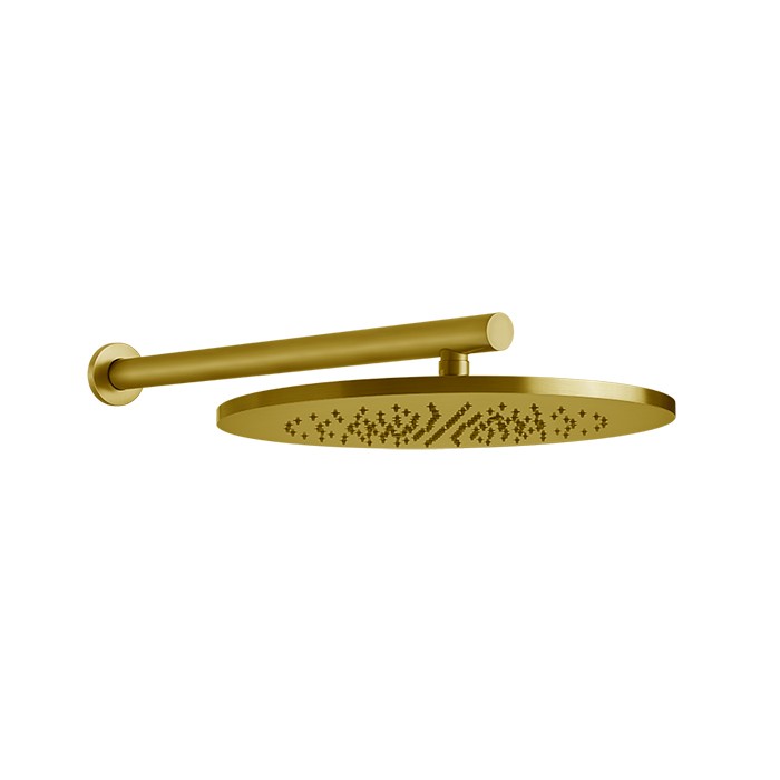 Gessi Верхний душ d35.5см., с настенным держателем 45см., 316, 54148#727 цвет: brushed brass pvd