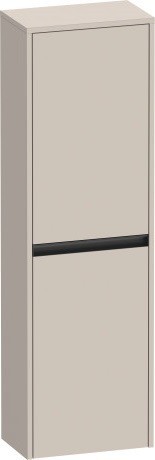 Duravit средний шкаф с двумя дверцами петли справа 240 мм х 400 мм х 1320 мм, ketho.2, k21319r91910000 цвет: серо-коричневый матовый