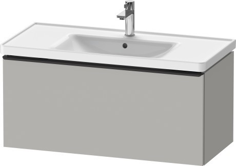 Duravit тумба подвесная под раковину 984 мм х 452 мм, d-neo, de425600707 цвет: бетонно-серый матовый