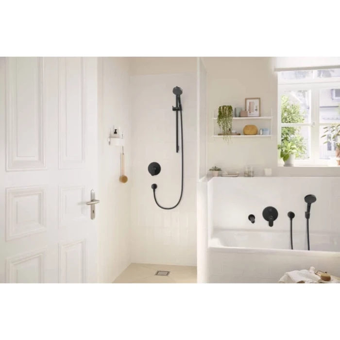 Hansgrohe смеситель для ванны, Rebris S, черный арт. 72466670