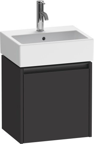 Duravit тумба подвесная под раковину 338 мм х 434 мм х 440 мм, ketho.2, k25070r80800000 цвет: графит суперматовый