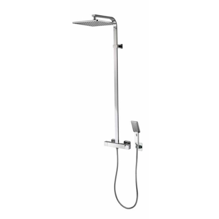 Bossini душевая стойка monocomando из нержавеющей стали, cosmo, хром арт. l40003.030
