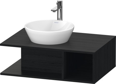 Duravit тумба подвесная под раковину 800 мм х 550 мм, d-neo, de492801616 цвет: чёрный дуб