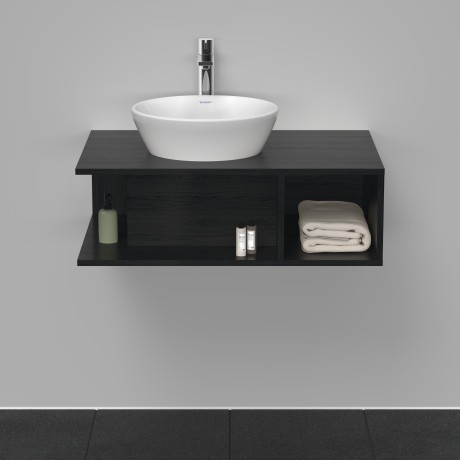 Duravit тумба подвесная под раковину 800 мм х 550 мм, d-neo, de492801616 цвет: чёрный дуб