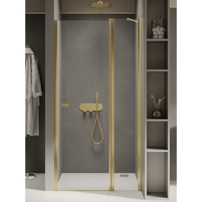 Дверь в нишу 90x195, New trendy New soleo light gold, светлое золото арт. D-0482A-WK