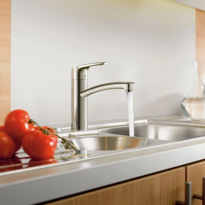 Hansgrohe смеситель для кухонной мойки, Focus M41, нержавеющая сталь арт. 31806800