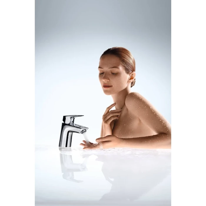 Hansgrohe смеситель для раковины с донным клапаном, Logis, хром арт. 71077000