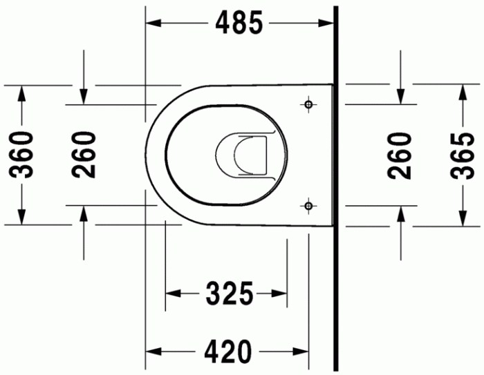 Duravit подвесной унитаз 48 см, darling new, 2549090000 цвет: белый
