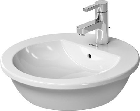 Duravit раковина встраиваемая сверху 47х47см, darling new, 0497470000 цвет: белый