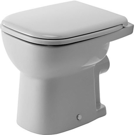 Duravit унитаз напольный приставной с горизонтальным смывом, без сиденья, d-code, 21090900002 цвет: белый