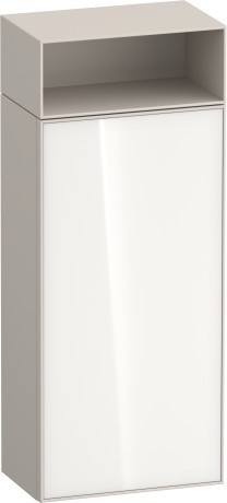 Duravit средний шкаф петли справа 240 мм х 400 мм х 961 мм, zencha, ze1351r64830000 цвет: белое стекло/cеро-коричневый суперматовый