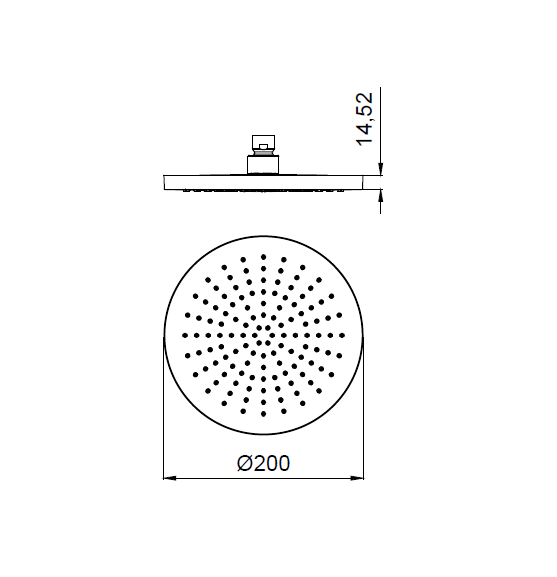 Almar верхний душ shower heads emotion, хром арт. e044075.cr