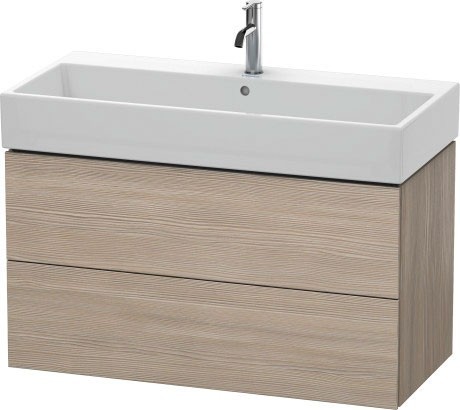 Duravit тумба подвесная под раковину, l-cube, lc 6278 3131 цвет: сосна серебристая