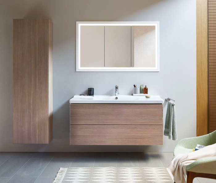Duravit тумба подвесная под раковину, l-cube, lc 6278 3131 цвет: сосна серебристая