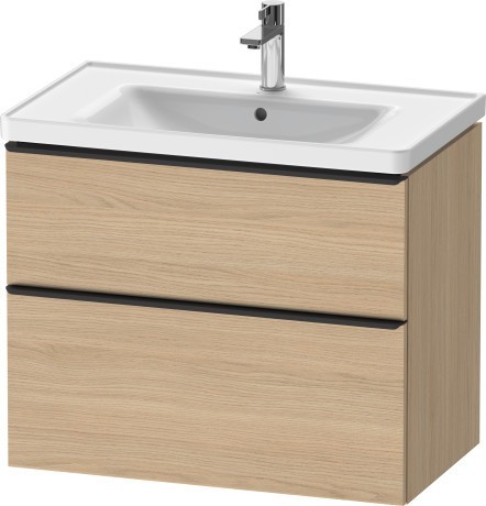 Duravit тумба подвесная под раковину 784 мм х 452 мм, d-neo, de435503030 цвет: натуральный дуб