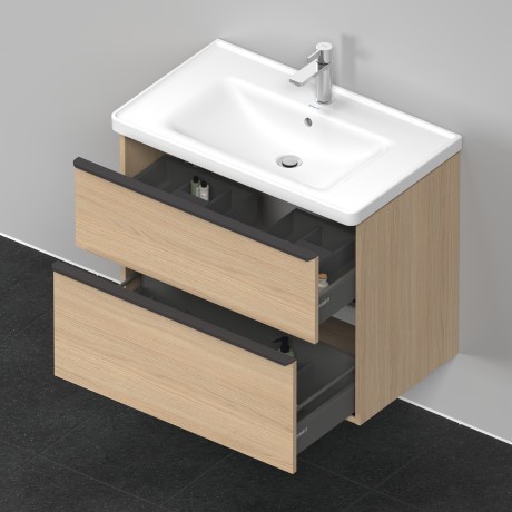 Duravit тумба подвесная под раковину 784 мм х 452 мм, d-neo, de435503030 цвет: натуральный дуб