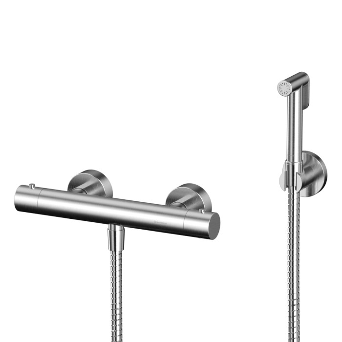 Система для биде наружного монтажа, Whitecross Y brushed nickel, брашированный никель арт. SYSYBI3NIB