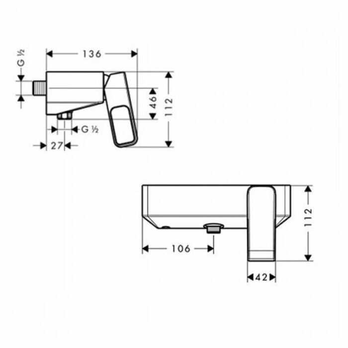 AXOR смеситель для душа, Urquiola, хром арт. 11620000