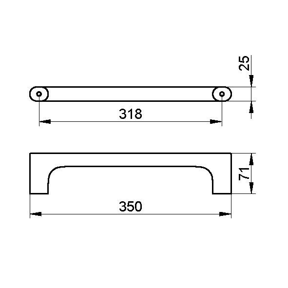 Keuco поручень, edition 400, арт. 11507 010000
