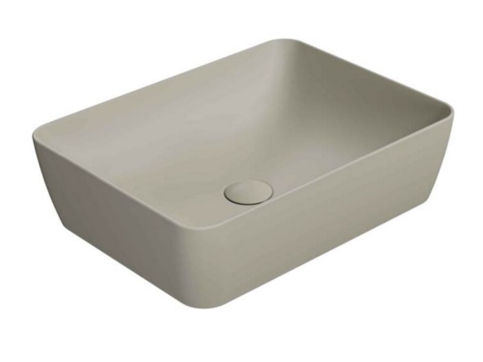 GSI Раковина накладная 50х38х14 см, creta matte, санфаянс, Color-elements - 903708