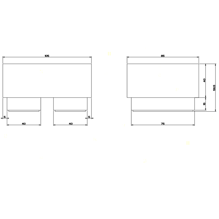 Gessi Мыльница настольная, Rettangolo, 20825#031 цвет: хром/белый